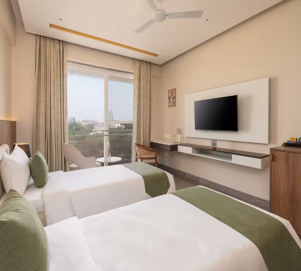 Foxtrail, Sector 42 Gurgaon Hotel Room Category Deluxe Twin Room